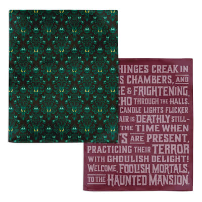 Disney The Haunted Mansion Glow-in-the-Dark Two-Sided Throw Blanket, 50x60