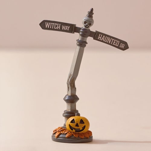 Hauntsville Collection Street Sign Tabletop Decoration, 4.25