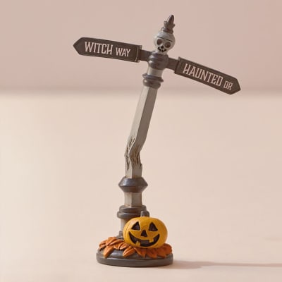 Hauntsville Collection Street Sign Tabletop Decoration, 4.25