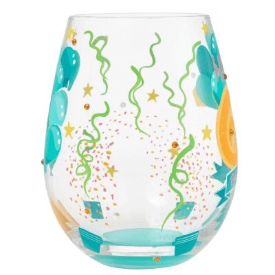 Lolita® Happy 65th Birthday Stemless Wine Glass