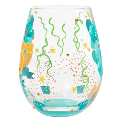 Lolita® Happy 65th Birthday Stemless Wine Glass