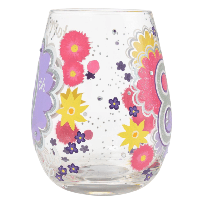 Lolita® Happy 80th Birthday Stemless Wine Glass
