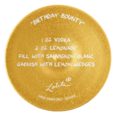 Lolita® Birthday Bounty Wine Glass