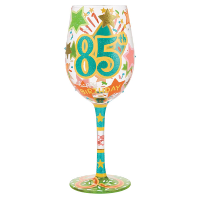 Lolita® Happy 85th Birthday Wine Glass