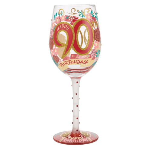 Lolita® Happy 90th Birthday Wine Glass
