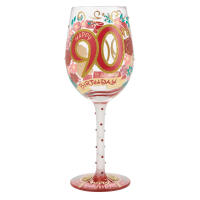 Lolita® Happy 90th Birthday Wine Glass