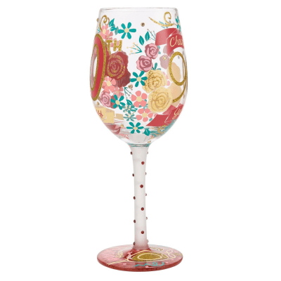 Lolita® Happy 90th Birthday Wine Glass