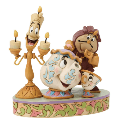 Jim Shore | Disney Beauty And The Beast 'Lumiere, Mrs Potts, Cogsworth' Figurine