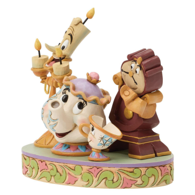 Jim Shore | Disney Beauty And The Beast 'Lumiere, Mrs Potts, Cogsworth' Figurine