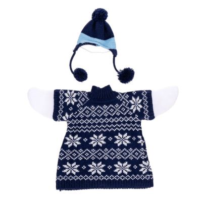 Giddy the Goose | Porch Goose Outfit, Blue Sweater