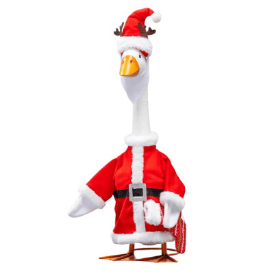 Giddy the Goose | Porch Goose Outfit, Mr. Claus