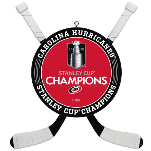 NHL Carolina Hurricanes® 2026 Stanley Cup® Champions Hockey Ornament