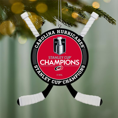 NHL Carolina Hurricanes® 2026 Stanley Cup® Champions Hockey Ornament