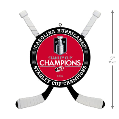 NHL Carolina Hurricanes® 2026 Stanley Cup® Champions Hockey Ornament