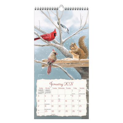 Lang 2027 Calendar | Songbirds - Vertical