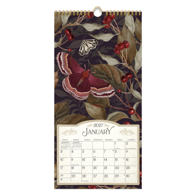 Lang 2027 Calendar | Midnight Garden - Vertical