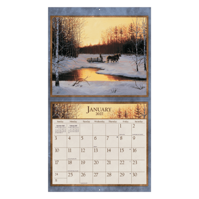 Lang 2027 Calendar | Horses In The Mist