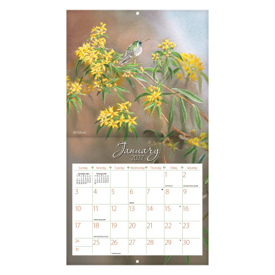 Lang 2027 Calendar | Hummingbirds