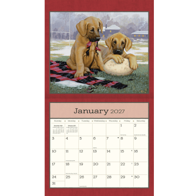 Lang 2027 Calendar | Puppy
