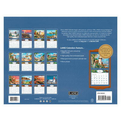 Lang 2027 Calendar | Lighthouses