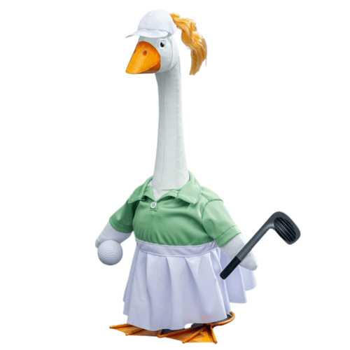 Giddy the Goose | Porch Goose Outfit, Golf Player