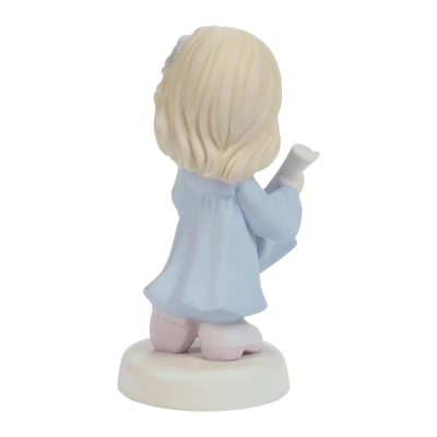 Precious Moments | The Future Belongs To You with Blue Gown Figurine, Blonde Girl