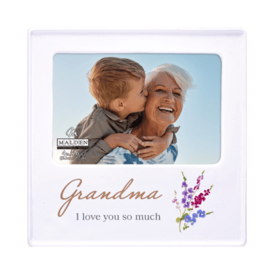 Malden 'Grandma I Love You' Floral Ceramic Picture Frame
