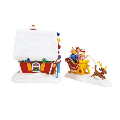 Department 56 | The Grinch™ - Max's Sleigh Rides (2 Set) Figurines