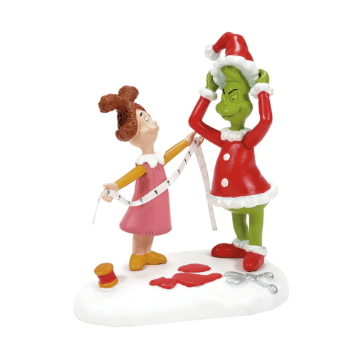 Department 56 | The Grinch™ - Being Fitted for a Santy Suit Figurine