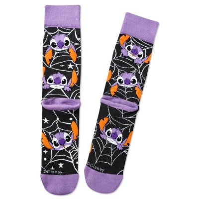 Disney Stitch Spider Web Novelty Crew Socks