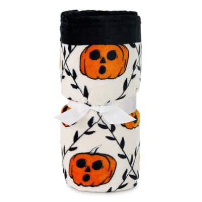 Vintage Jack-o'-Lanterns Throw Blanket, 50x60