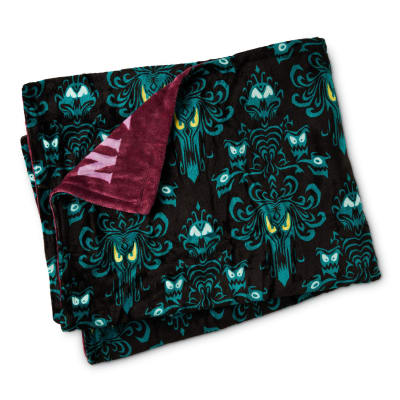 Disney The Haunted Mansion Glow-in-the-Dark Two-Sided Throw Blanket, 50x60