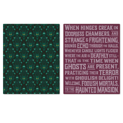 Disney The Haunted Mansion Glow-in-the-Dark Two-Sided Throw Blanket, 50x60