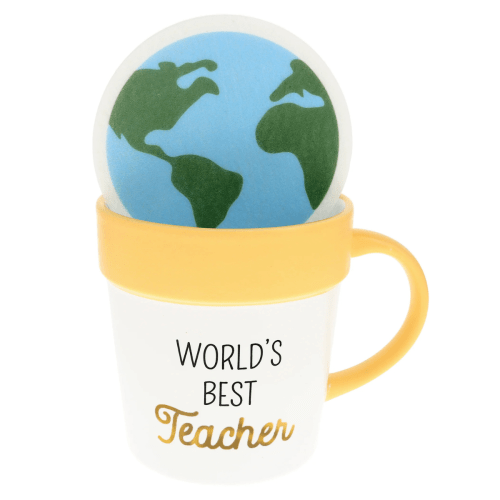 World's Best Teacher Mug & Coaster Set