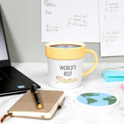 World's Best Teacher Mug & Coaster Set