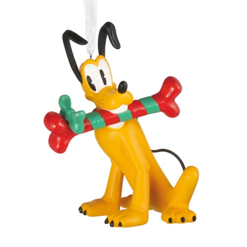 Disney Pluto With Dog Bone Hallmark Ornament