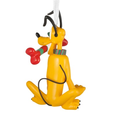 Disney Pluto With Dog Bone Hallmark Ornament