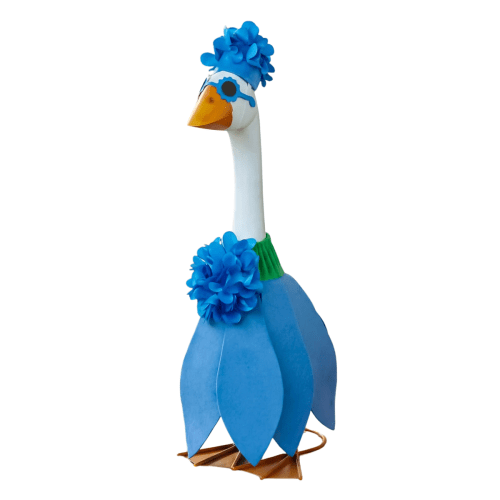 Giddy the Goose | Porch Goose Outfit, Blue Hydrangea