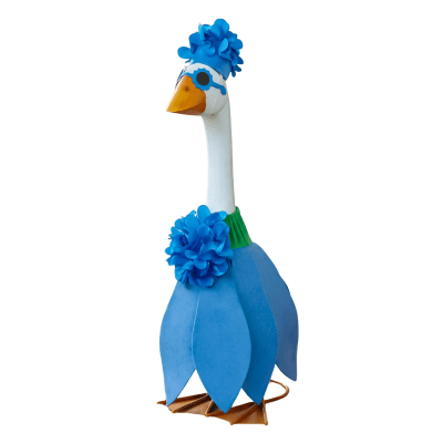 Giddy the Goose | Porch Goose Outfit, Blue Hydrangea