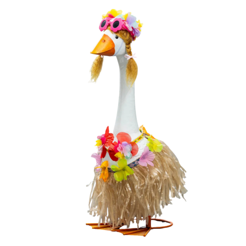Giddy the Goose | Porch Goose Outfit, Hula Girl