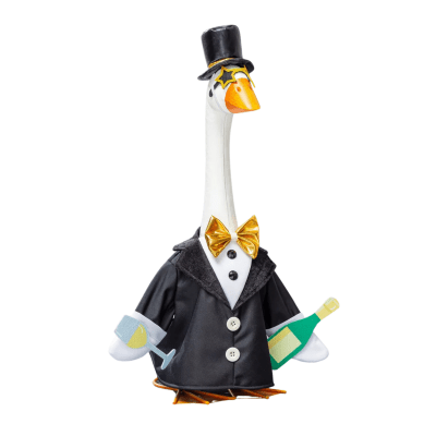 Giddy the Goose | Porch Goose Outfit, Happy New Year