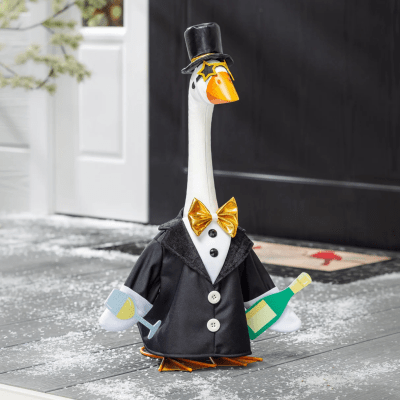 Giddy the Goose | Porch Goose Outfit, Happy New Year