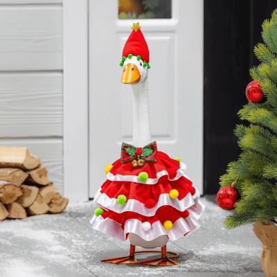Giddy the Goose | Porch Goose Outfit, Christmas Dress