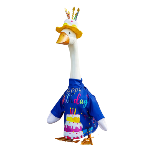 Giddy the Goose | Porch Goose Outfit, Birthday Celebration