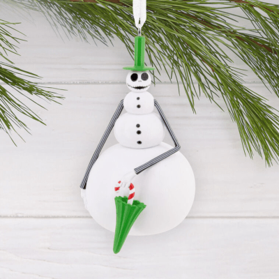 Disney Tim Burton's The Nightmare Before Christmas Snowman Jack Skellington Hallmark Ornament