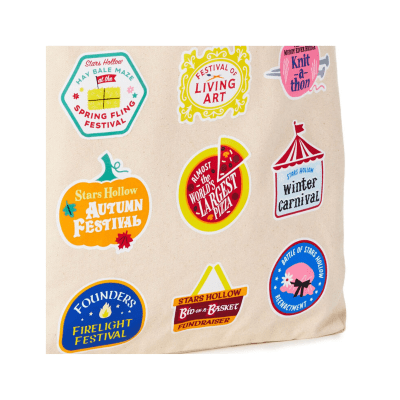 Gilmore Girls Stars Hollow Town Festivals Canvas Tote Bag