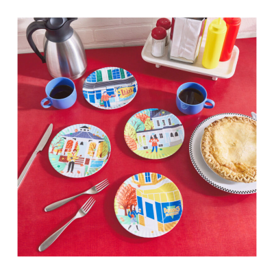Gilmore Girls Stars Hollow Appetizer Plates, Set of 4