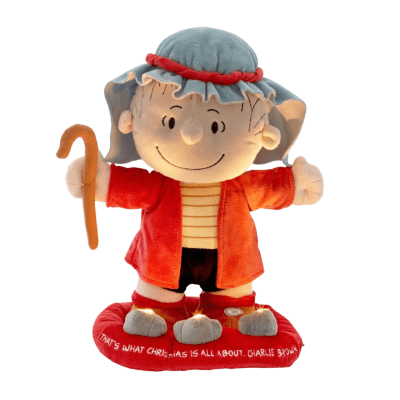 Peanuts® Linus in Shepherd Costume Plush With Sound, Motion and Light