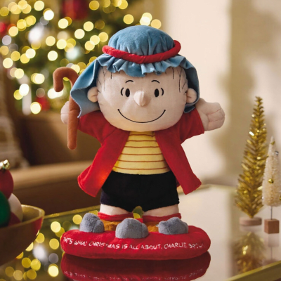 Peanuts® Linus in Shepherd Costume Plush With Sound, Motion and Light