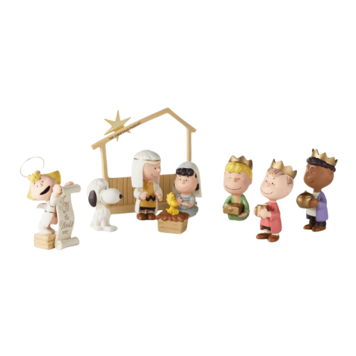 Peanuts® Christmas Nativity Pageant Figurines, Set of 9